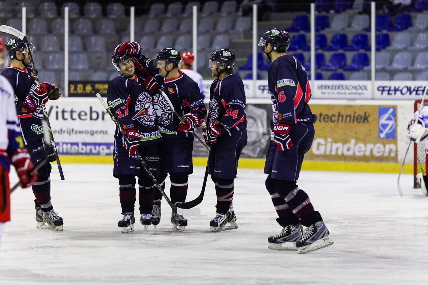 IJshockey eredivisie: HIJS Den Haag tegen de Dordrecht Lions