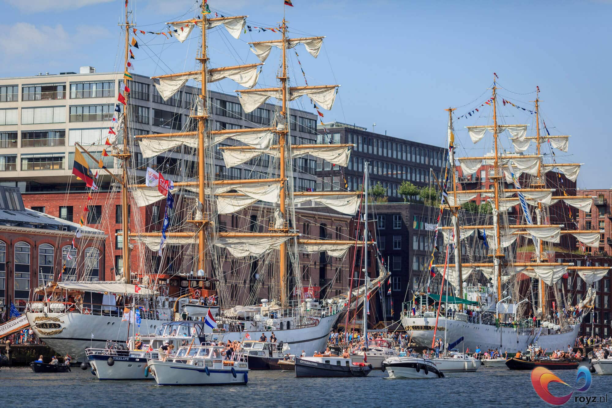 Historische tallships tijdens SAIL 2015
