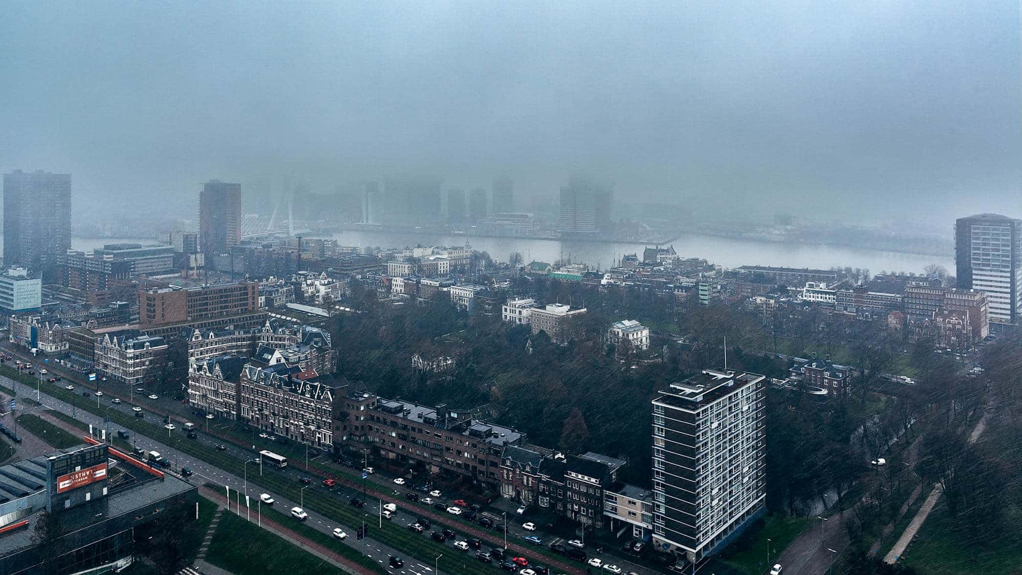 Rotterdam gezien vanaf het Erasmus MC (incl Vlog)