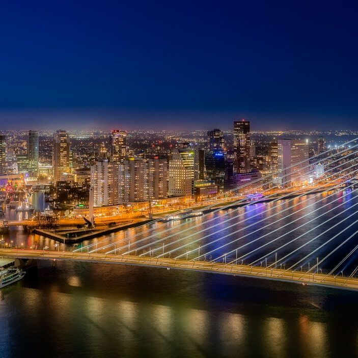 Zonsondergang in Rotterdam vanuit het World Port Center (incl vlog)