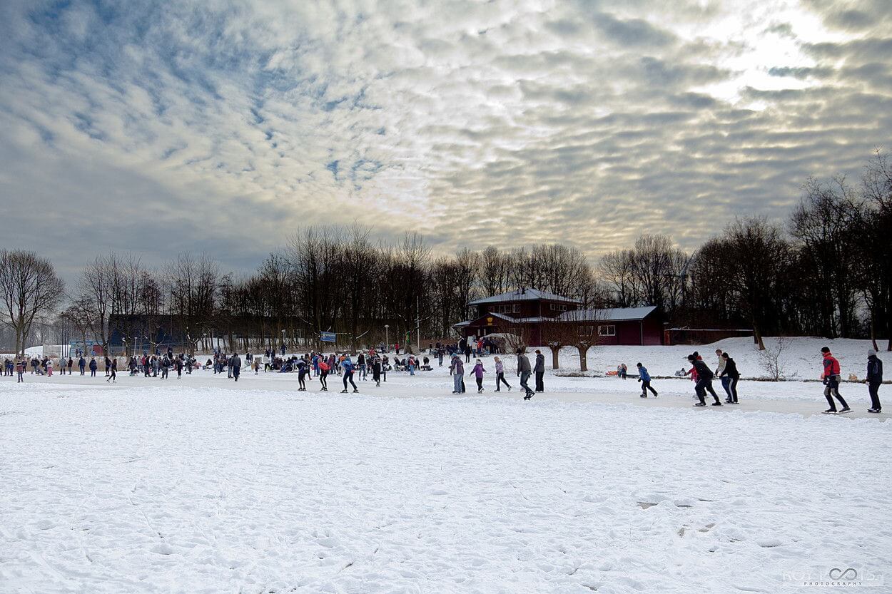 Schaats en sneeuwpret