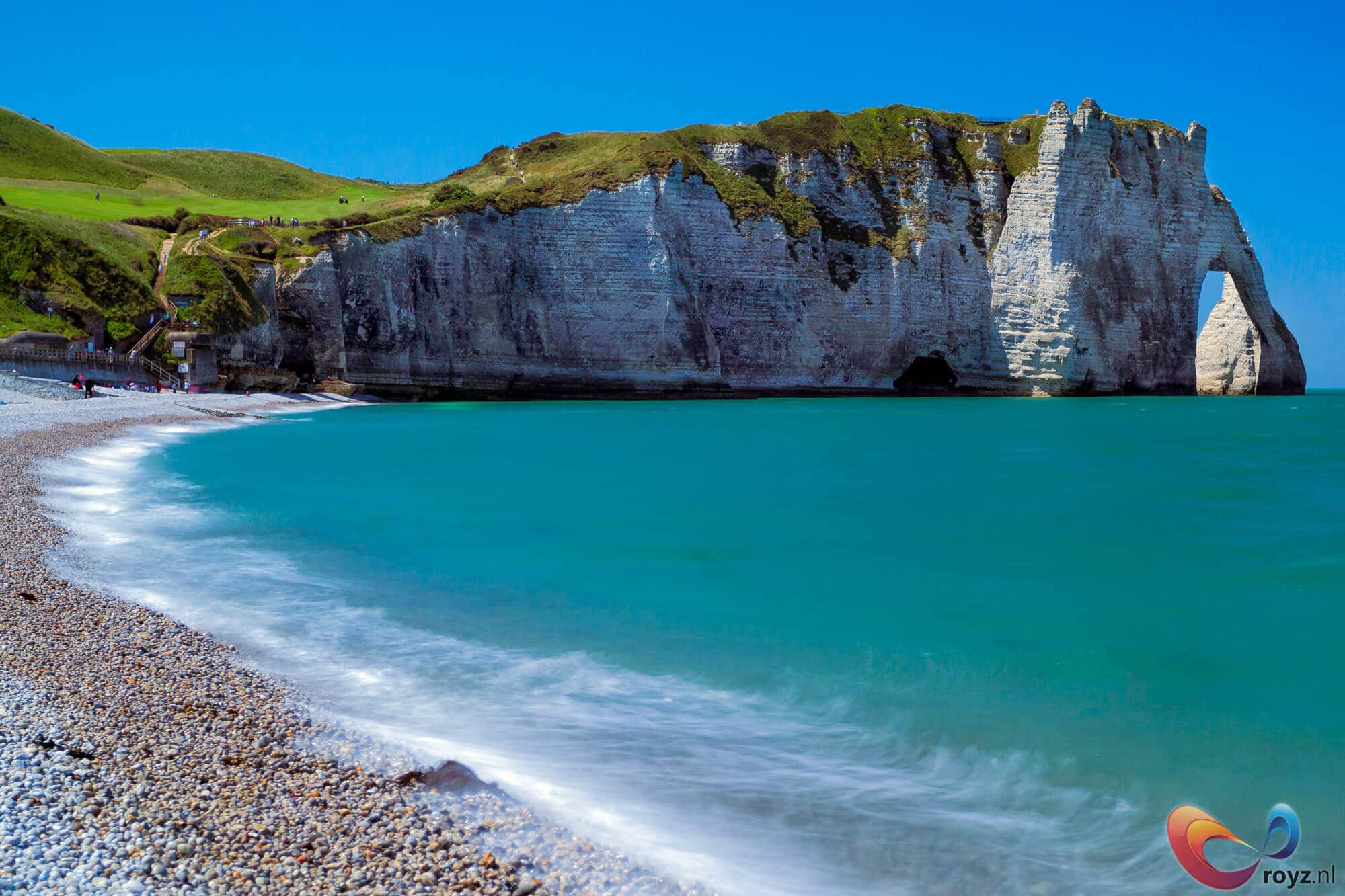 De krijtrotsen van Etretat in Normandië