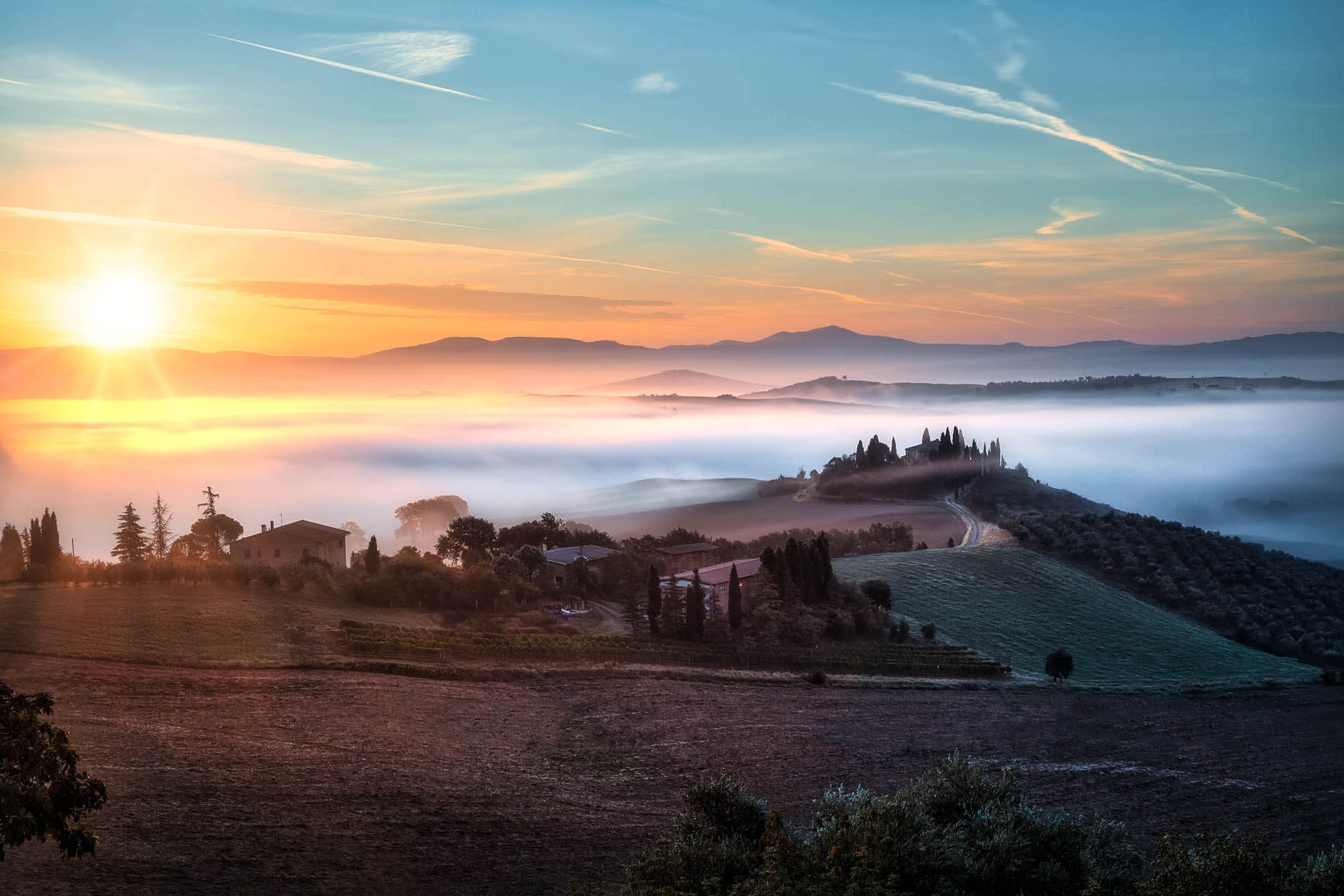 De kunstzinnige heuvels van Toscane