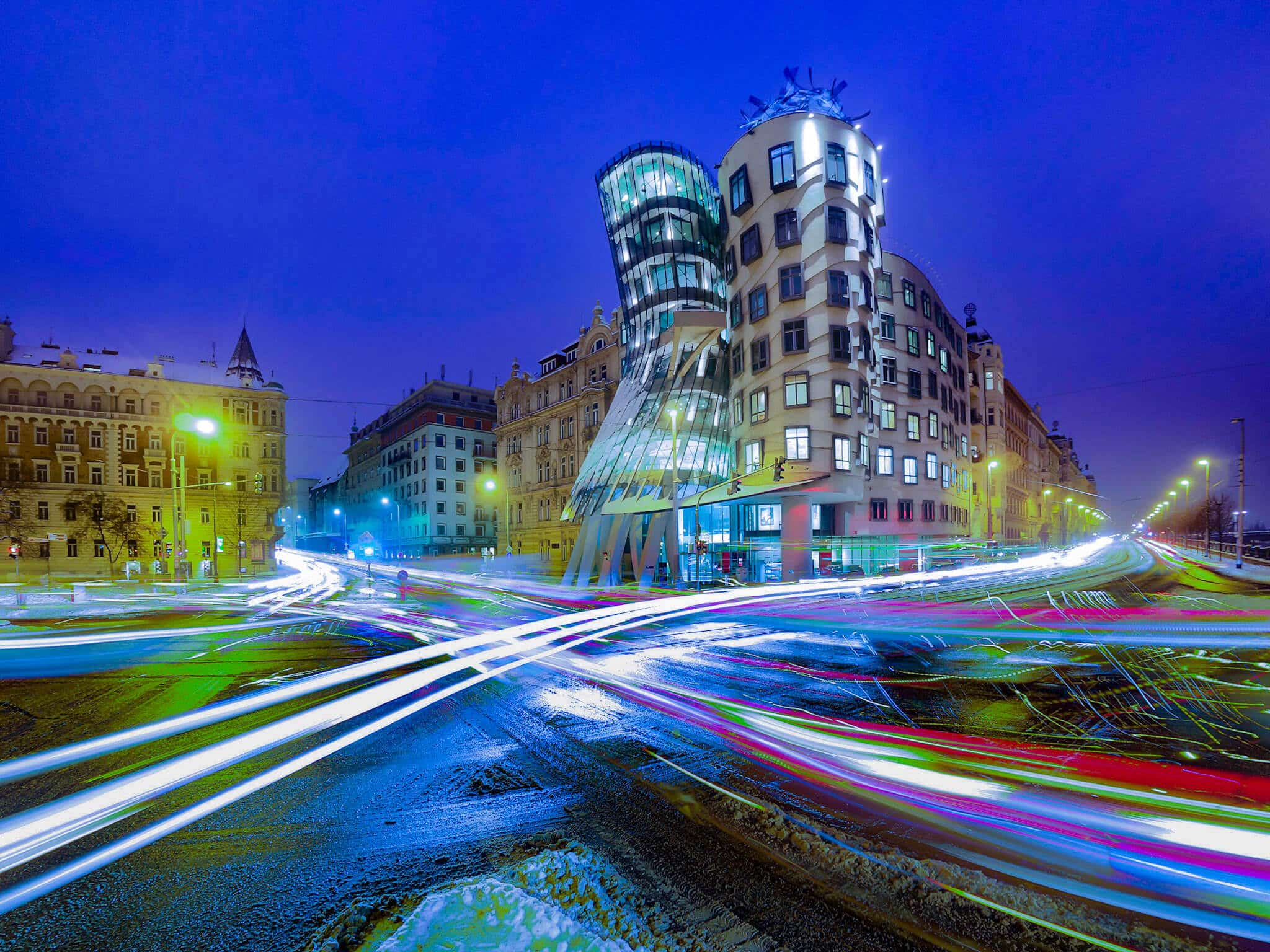 Verhaal achter de foto: Lichtstrepen van auto's zonder statief in Praag!