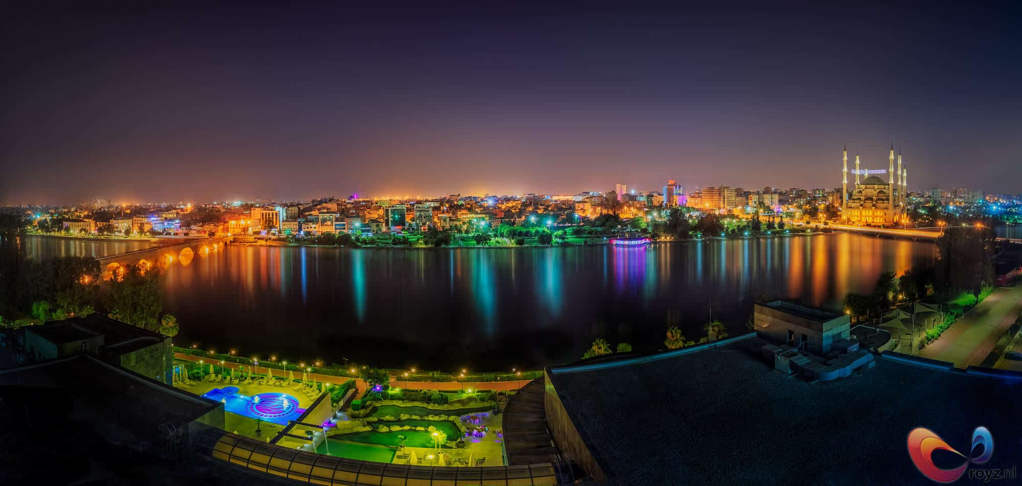 panorama view from adana hilton sa